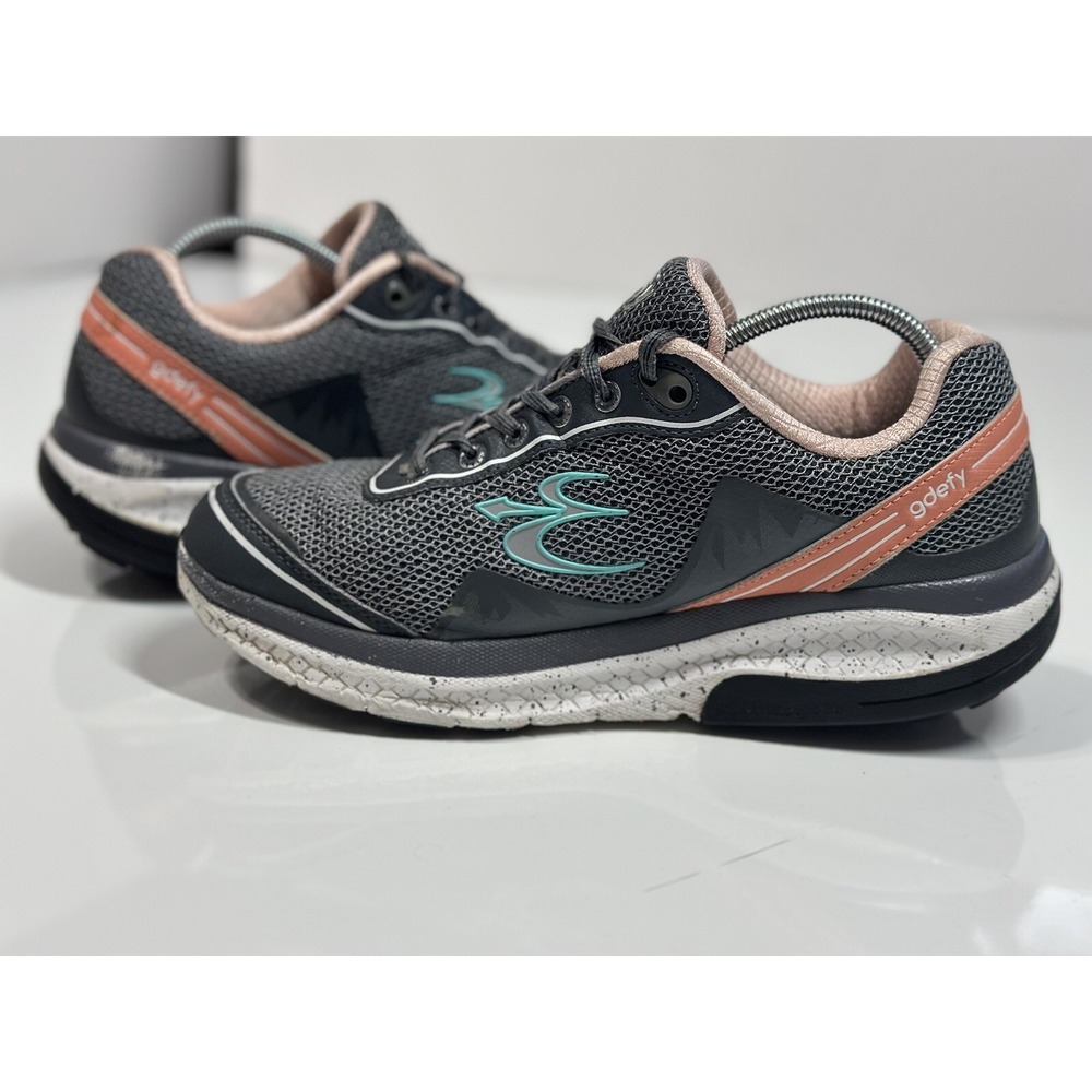Gdefy Gravity Defyer Mighty Walk Pain Relief Shoes TB9024FGP-W Women Sz 9.5 Gray - Picture 6 of 14